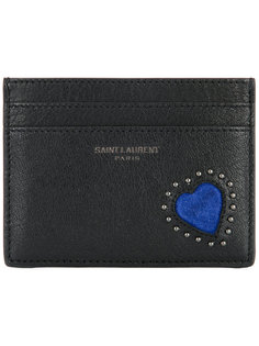 визитница с заклепками  Saint Laurent