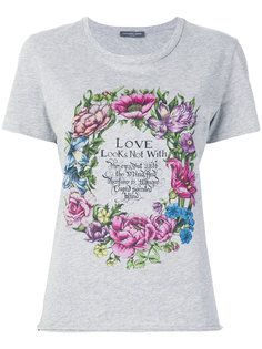 футболка с цветочным принтом Alexander McQueen
