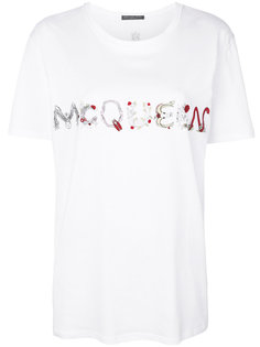 футболка с принтом логотипа Alexander McQueen