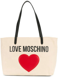 сумка-тоут с аппликацией сердца Love Moschino