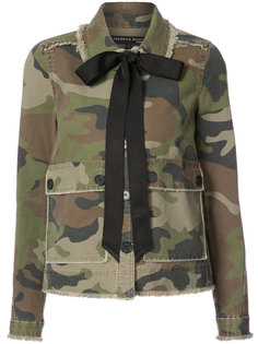 camouflage bow jacket Veronica Beard