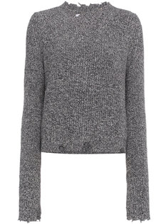 Grunge distressed wool sweater Helmut Lang