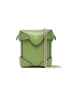 Green micro Pristine crossbody bag Manu Atelier