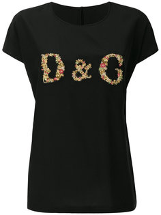 топ с вышитым логотипом Dolce &amp; Gabbana