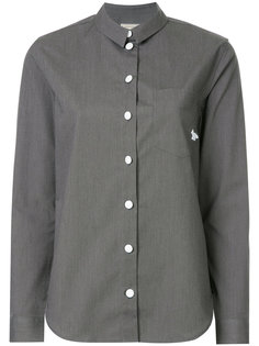 классическая однотонная рубашка  Maison Kitsuné