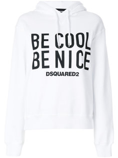 Be Cool slogan hoodie Dsquared2