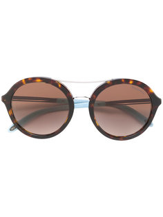 круглые солнцезащитные очки с черепаховым узором  Tiffany &amp; Co.