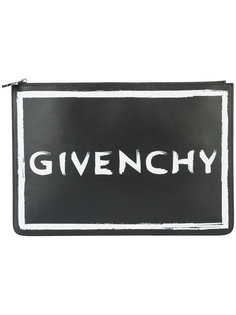 клатч с логотипом Givenchy