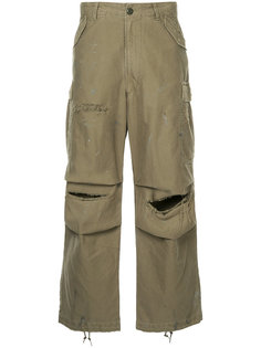 брюки карго с прорехами Red Card