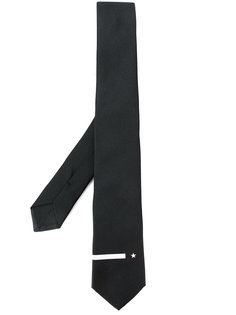 галстук с полоской и звездой Givenchy