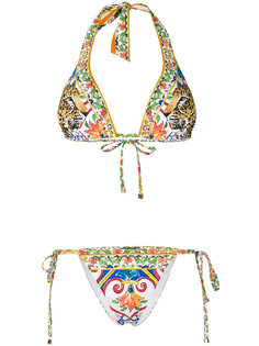 бикини с принтом Dolce &amp; Gabbana