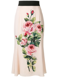 юбка с розами Dolce &amp; Gabbana