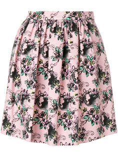 jacquard pleated mini skirt Boutique Moschino