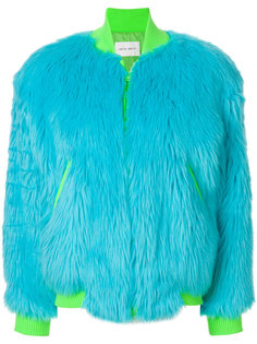 faux fur bomber jacket Alberta Ferretti