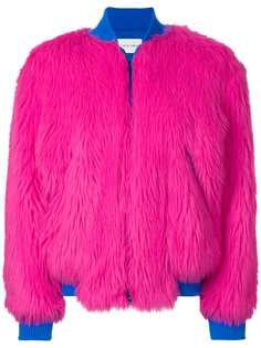 faux fur bomber jacket Alberta Ferretti