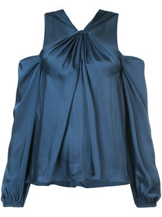 twist halterneck off the shoulder blouse Elizabeth And James