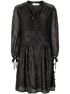 tie-neck metallic dress Coach
