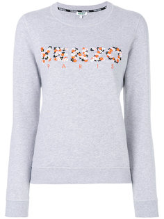 floral logo embroidered sweatshirt  Kenzo