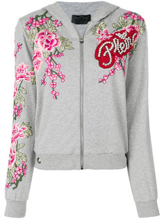rose zipped hoodie Philipp Plein