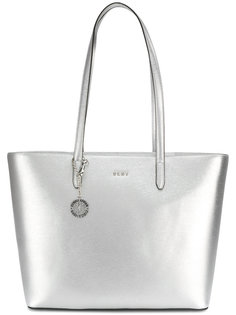 сумка-шоппер с отделкой металлик DKNY