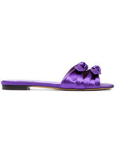 Cleo flat sandals with bow detail Tabitha Simmons