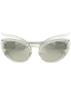 embellished cat-eye sunglasses Miu Miu Eyewear