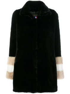 Carene fur-sleeved coat La Seine &amp; Moi
