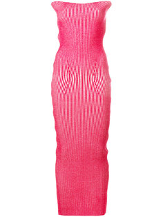 ribbed strapless long dress Mm6 Maison Margiela