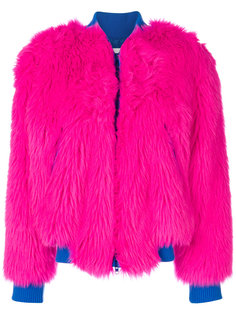 two-tone fur jacket Alberta Ferretti