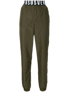 logo waistband sweat pants  Versus