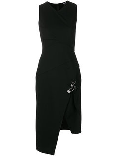 fitted sleevless wrap dress Versus