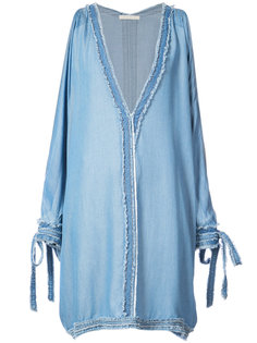 frayed cold shoulder cover-up Jonathan Simkhai