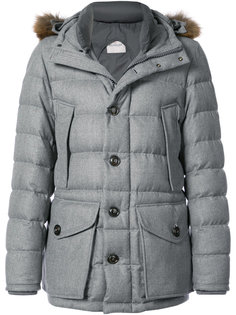 пуховик Rethel с меховой отделкой Moncler