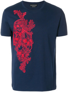 skull embroidered T-shirt Alexander McQueen