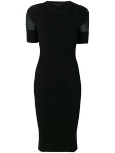 cut out shoulders ribbed midi dress Alexander Wang