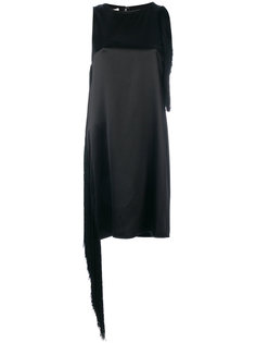 fringed mini shift dress Helmut Lang