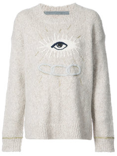 eye motif oversized sweater Raquel Allegra