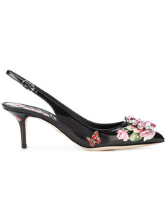 туфли Belucci с принтом роз Dolce &amp; Gabbana