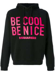 худи с принтом Be Cool Ce Nice Dsquared2