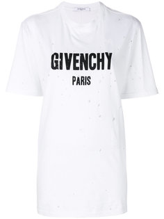 distressed logo print T-shirt Givenchy