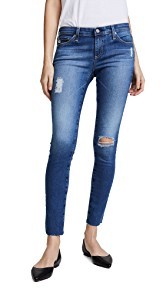 AG Raw Hem Legging Ankle Jeans