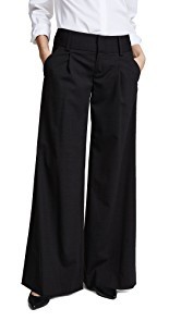 alice + olivia Eric Front Pleat Wide Leg Pants