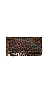 Clare V. Supreme Haircalf Fold Over Clutch