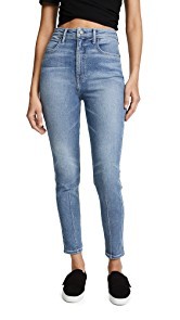 Denim x Alexander Wang High Rise Dart Skinny Jeans