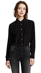 Equipment Slim Signature Blouse