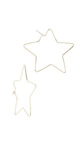 Shashi Star Hoop Earrings