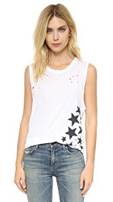 SUNDRY Side Stars Muscle Tee