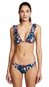 Tori Praver Swimwear Adriana Ruffle Triangle Top