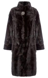 Черная норковая шуба Flaumfeder