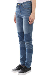 Джинсы прямые женские Rip Curl Pins High-patched Indigo Mid Blue